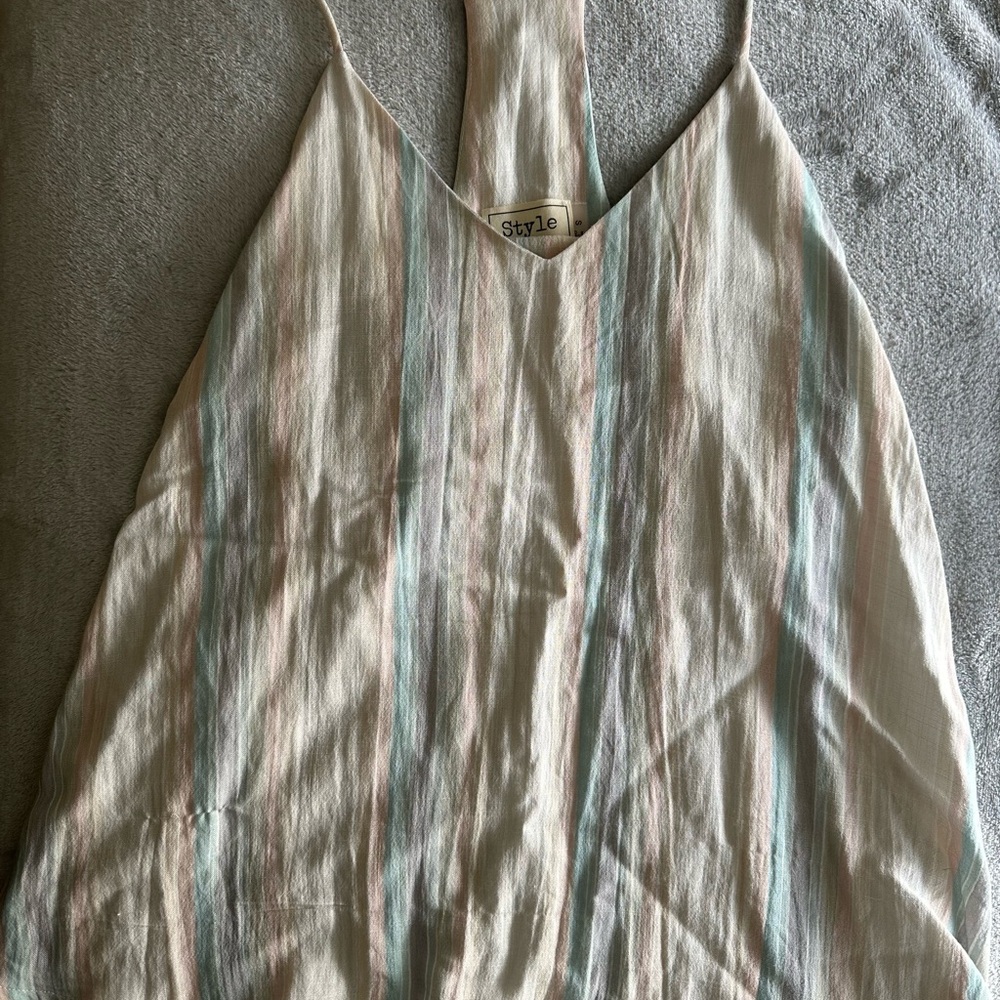Women's Style Rack Striped Cream Top
